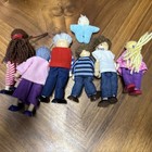 Melissa And Doug Wooden Doll Figures Family  Mom  Dad  Grandparents  Kids  Baby