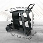 Welder Cart durable 3-tier Structure  Supports Up To 400 Lbs 