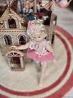 Vintage Artisan Miniature Dollhouse Blonde Porcelain Ballerina Girl Doll Child