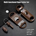 Cigar Cutter Set  With Cigar Straight Cutter  Cigar V Cutter  Cigar Punch  Mu   