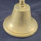 Vintage Brass Bell Ships School Dinner Farm Nautical Wall Mount
