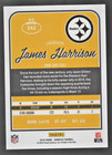 James Harrison Steelers 2016 Panini Donruss Autographed Signed Card  Exmt  Coa