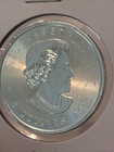 2016 Canadian Maple Leaf  Elizabeth Ii 1 Oz  9999 Fine Silver Canada  5 Coin