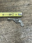 Vintage Arcade Cast Iron Toy Gun 2 5  Long Nickel Plated