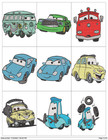 50 Cute Cars Cartoon Movie Characters Embroidery Machine  Designs Pes Usb Drive