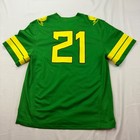Nike Football Jersey Kids Medium Green Oregon Ducks  21 Team Apparel