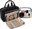 Bagsmart Toiletry Bag Hanging Travel Makeup Organizer With Tsa Approved Transpar