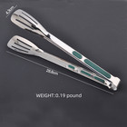 3 Stainless Steel Kitchen Tongs Food Serving Grill Multi Purpose Cooking Tongs