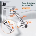 1440   Metal Universal Rotation Faucet Aerator Bubbler Nozzle Kitchen Tap Spraye