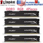 Kingston Hyperx Fury Ddr3 1866 32gb Kit 4x 8gb Pc3-14900 Desktop Ram Memory Dimm