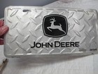 John Deere Silver Black Novelty License Plate Standard
