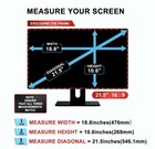 2 Pack 21 5    Computer Privacy Screen Filter For 16 9 Widescreen Monitors New