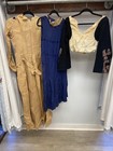 Antique Edwardian Clothing Lot For Inspiration Or Diy Black Blue Beige As Is