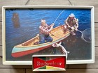 1950   s 20x15 Lighted Budweiser Tavern Sign  5 Unique Scenery Inserts Included   
