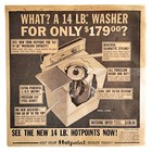 Hotpoints Washing Machine Washer Advertisement 1963 Vintage Appliance Dwdd17