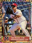 2018 Tyler Marlette Rookie  30 Mississippi Braves Minor League Aa Cstore Rare