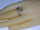 Designer- Sun- 14k Gold Sterling Mother   Child Ring W  Diamonds- Size 8 1 2 