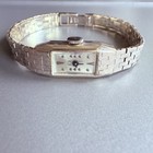 Vintage Art Deco Solid 14k Gold Ladies Women   s Swiss Mechanical Watch Working