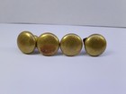 Salvage Vintage 4 Brass Door Knobs W 4 Shafts 1  Diameter 