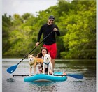 Sup Paddle 3 Piece Adjustable Aluminium Sup Paddle Alloy Shaft Paddle Board Blue