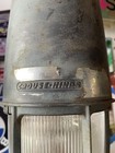 Vintage Crouse-hinds Vapor Proof Industrial Light 100w Mercury Vapor Glass Globe