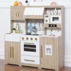Wooden Play Kitchen For Kids With Lights   Sounds  Modern Design