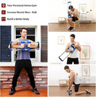 70lb Chest Expander Push Down Bar Arm Strength Trainer Home Gym Workout Blue