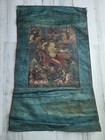 19th C  Antique Tibetan Mongolian Buddhist Thangka Tangka Painting Protectors 