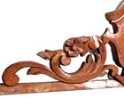Scroll Leaf Crowned Carving Pediment 29 37 Antique French Architectural Salvage