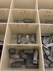 Letterpress Printing Press Small Metal Type Set Letters Heart Etc  Various 