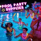 100 Pack Glow Sticks Bulk Party Supplies 8 Inch Long Lasting Neon Glow Party
