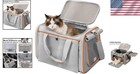Large Soft Sided Pet Carrier Airline Approved Foldable Travel Bag For Cats Dogs