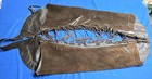 Brown Genuine  Suede Leather Fringed Chaps Sz Mens Medium  Gently Used 