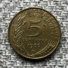 1966 France 5 Centimes Coin