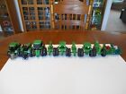 Custom Vintage 1970-1997 1 32 Scale John Deere 10 Piece Tractor Collection  Used