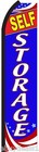 Self Storage Swooper Flag Tall Curved Flutter Feather Advertising Sign Banner
