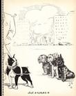 Humorous Boston Terrier Print 1930s Zito Boston Terrier Illustration 5970q