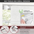 No Drill Cordless Roman Shades  34 5  48 In  Off-white