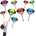4pc Hand Throwing Parachute Children Mini Parachute Outdoor Beach Toy