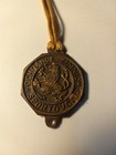 Vintage Bronze Medal Depicting Ullr  Patron Saint Of Skiers  With Ribbon  1930 s