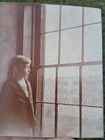 Vintage Early Photo Of Girl Looking Out Of Window Into The City Ooak