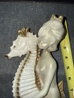 Amazing Vintage Chalkware Mermaid Seahorse Set 12   