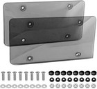 2x Unbreakable License Plate Covers frames Auto Tag Shield Protector Front Rear