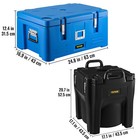 Insulated Food Pan Carrier 3 Pans   Hot Cold Drink Soup Server W base 30l