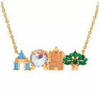 Disney Parks Walt Disney World Attractions Icons Necklace By Girls Crew New
