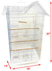 Large 38  Roof Top Canary Aviary Parakeet Cockatiel Lovebird Finch Bird Cage 