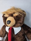 Donald Trump Trumpy Teddy Bear Original Authentic Deluxe 22  Plush Flag Pouch 
