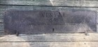 Vintage Cast Iron Vestal Wood Stove Door Sweetwater Tennessee Art Cabin Decor