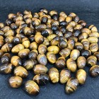 5pcs Natural Tiger s Eye Stone Quartz Egg Quartz Crystal Skull Reiki Healing Gem