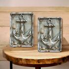 Ships Anchor Metal Wall Sign 8x12 Inch Nautical Decor For Beach House Lovers